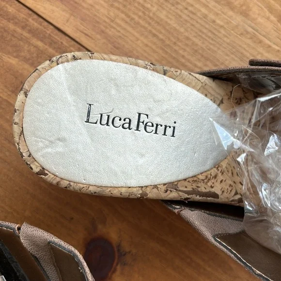 Luca Ferri | Brown wedge sandal - Picture 5 of 10